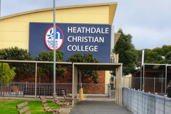 Heathdale Christian College on Friday. 