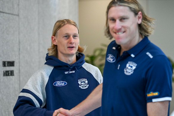 Ollie Dempsey and Mark Blicavs