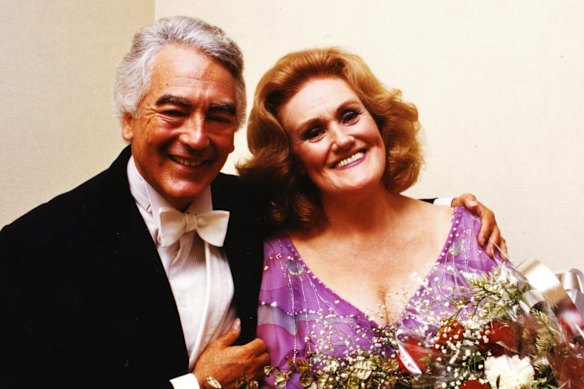 Founding Melbourne Opera patrons maestro Richard Bonynge AC CBE and Dame Joan Sutherland OM AC DBE.