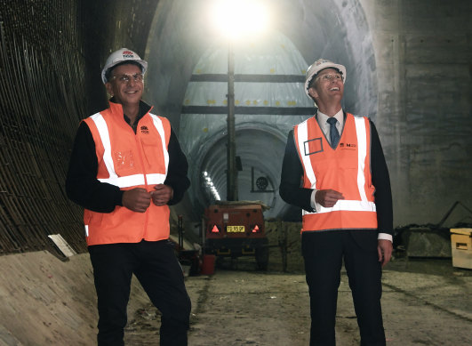NSW Transport Minister Andrew Constance and Planning Minister Rob Stokes are pushing for a hard, fast return to construction. 