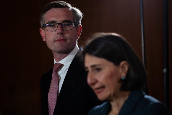 NSW Premier Gladys Berejiklian and Treasurer Dominic Perrottet. 