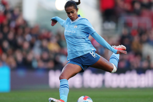 Manchester City and Matildas star Mary Fowler.