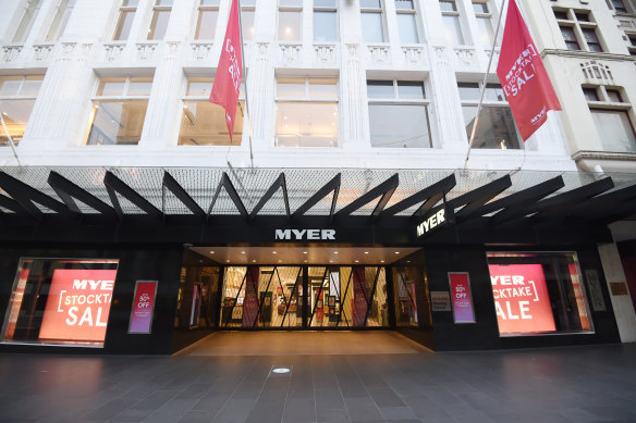 Vicinity has taken Myer to court over failing to pay rent. 