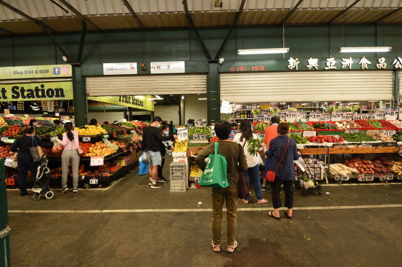 Two fruit shops have closed up at Preston Market in recent months.