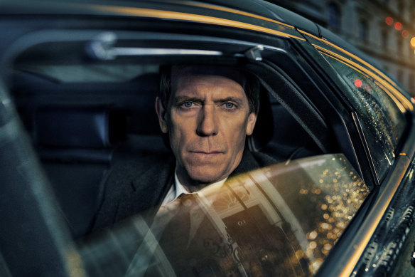 Hugh Laurie stars as Conservative politician Peter Laurence in the new four-part series.