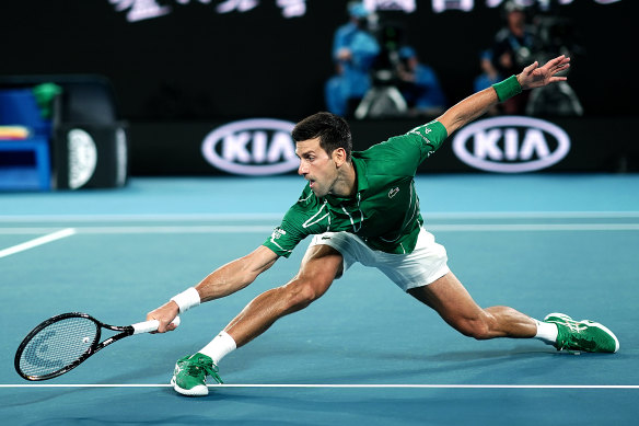 Novak Djokovic recovered to take the win over Jan-Lennard Struff.