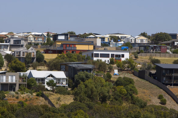 Dwelling values in the Surf Coast have followed a similar trend to the Mornington Peninsula.