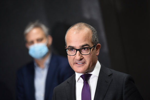 Acting Premier James Merlino said vaccines and alternative quarantine were Australia’s route out of the pandemic.