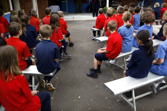 Education authorities say more needs to be done to retain male teachers.