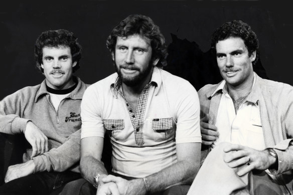 Back in the day: Trevor, Ian and Greg Chappell.
