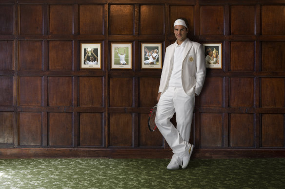 Federer at Wimbledon in 2007.