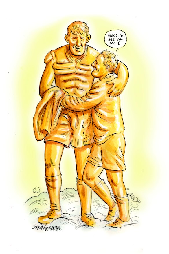 Together again . . . Norm Provan and Arthur Summons.