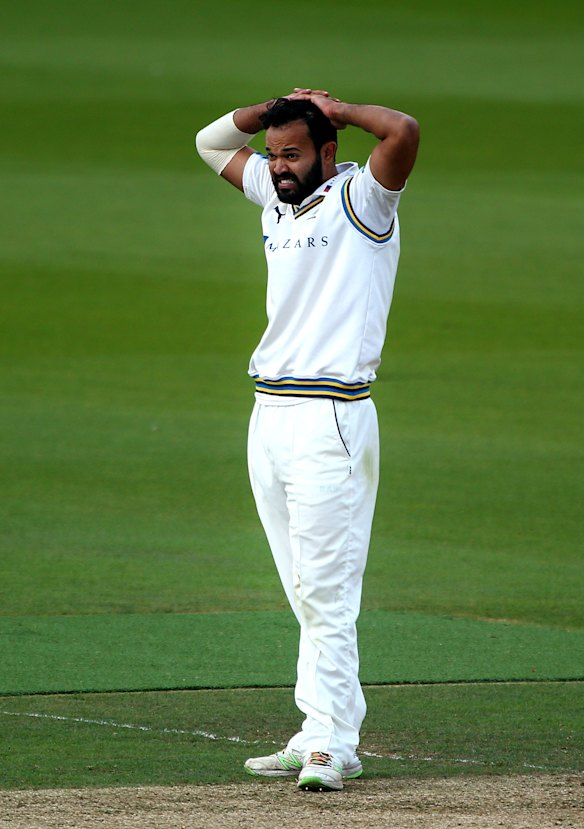Azeem Rafiq during his time with Yorkshire in 2017.