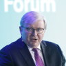 Kevin Rudd says Australia must stay ‘rock solid’ with US as global conflicts escalate