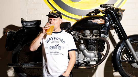 Wayward Brewing Co owner and founder Peter Philip pictured at the Camperdown brewery.