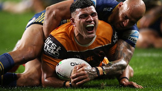 Former Bronco David Fifita was all smiles when he signed a huge deal with the Titans. Now he must earn his money.