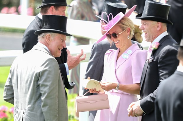 King Charles' niece Zara Tindall was there with her husband Mike Tindall.