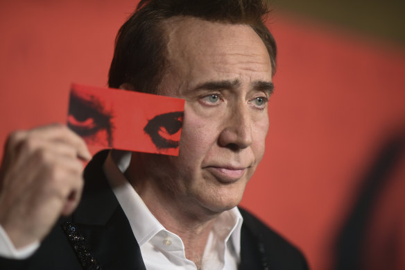 See no evil: Nicolas Cage at the premiere of Longlegs in Los Angeles on July 8. 