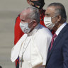 Pope Francis arrives in Baghdad for ‘emblematic’ but risky Iraq tour