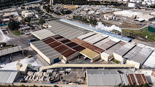 The vast majority of the land is zoned for industrial use.