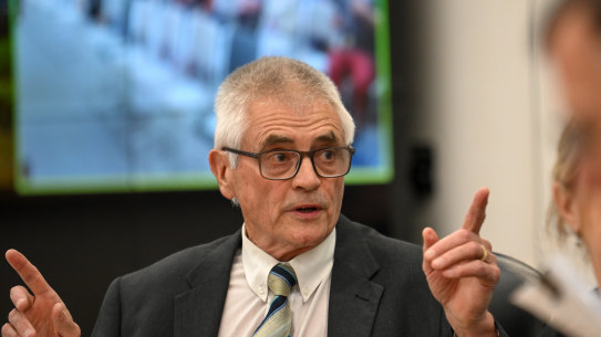 Yarra Ranges mayor Jim Child had to shut down a council meeting.