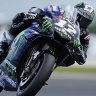 Vinales on top in practice as wild winds whip Phillip Island