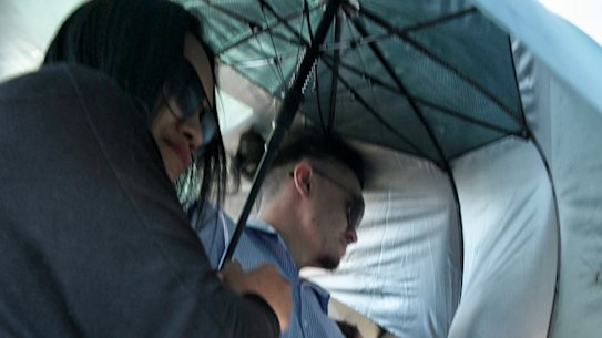 Tyrell Edwards arrives at Picton Local Court before he was taken into custody.