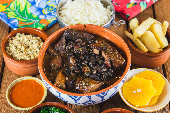 KeenTown project pre-packages their feijoada (traditional Brazillian stew) packs for family gatherings.
