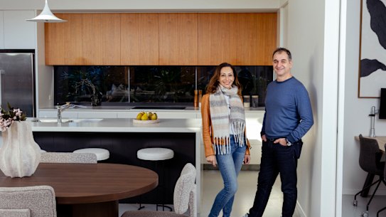 Carlo and Christine Rinaudo have put their Rodd Point home on the market, a suburb where house prices have surged in three months.