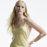Anna Quan “Etta” dress, $695. Elsa Peretti small bone cuffs, $2250 each, from Tiffany & Co.