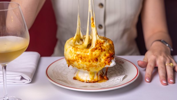 French onion soup at Brasserie L’Entrecote in Pymble.