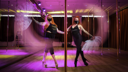 Co-directors of Bottoms-Up Dance, Amanda Miller (left) and Jacquie Thomas.