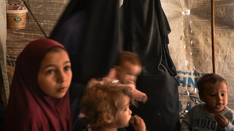 An eight-year-old Australian girl with rotten teeth, trapped in a desert camp, did not make her own bed