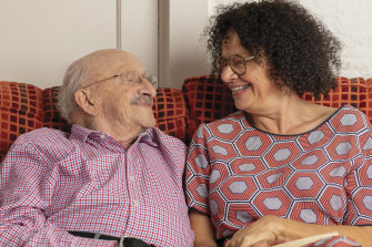 David Prince, 96, and his daughter Frances, spent afternoons together reading to ease the boredom of lockdowns. 