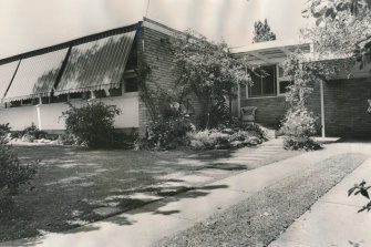 The facade of the Whitlams’ home in Cabramatta in 1970.