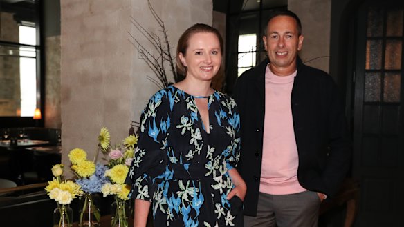 Acting festival CEO Yolanda Finch with  Graeme Lewsey at last year’s Melbourne Fashion Festival.