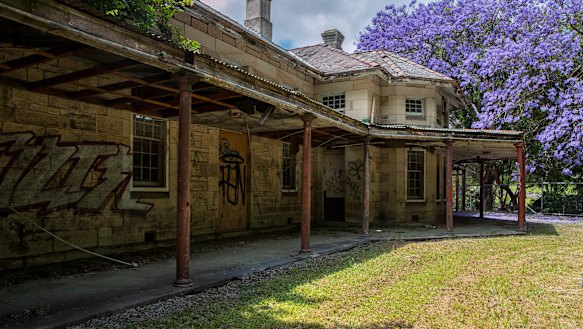 A former convalescent cottage in Callan Park, built in the 1880s.