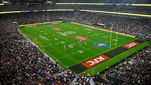 The NRL’s Las Vegas double-header drew a strong crowd and was a ratings winner in Australia.