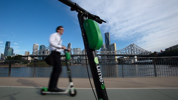 A QUT study of electric scooter riding in Brisbane has found nearly half were being ridden illegally.