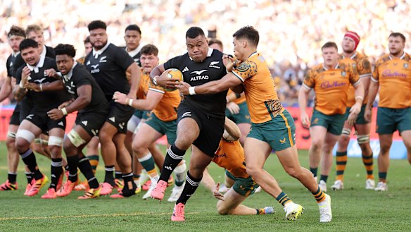 The Wallabies weren’t able to slow the All Blacks down. 