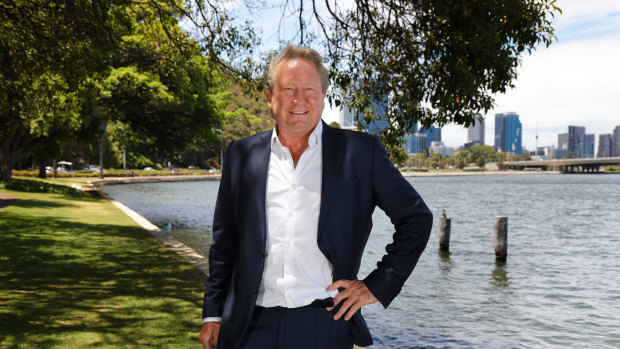 Andrew Forrest says a green steel sector could create more than 40,000 jobs in Australia.