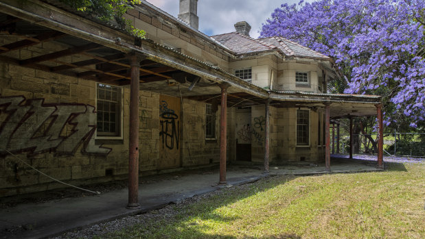 A former convalescent cottage in Callan Park, built in the 1880s.