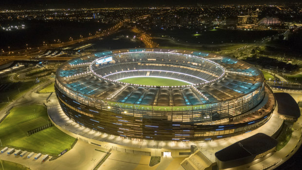 If the Magpies win Optus Stadium will be lit up in their colours.