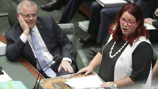 Prime Minister Scott Morrison and Environment Minister Melissa Price: carbon fund may have an extended life.
