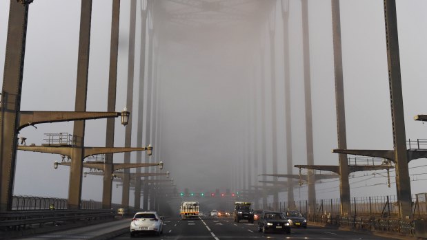 While the fog reduced visibility for drivers, it had not caused any traffic issues.
