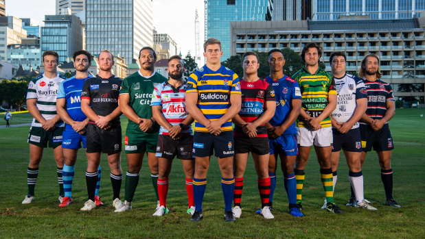 Captains ahead of last year's Shute Shield. 