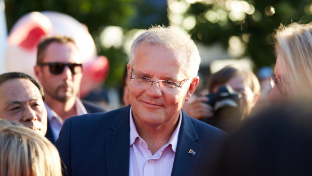 Prime Minister Scott Morrison in Melbourne. 