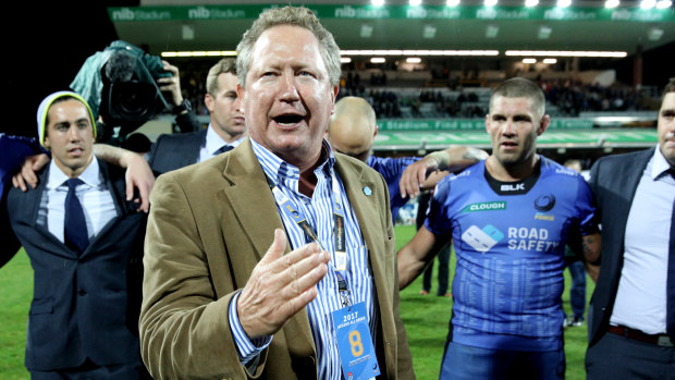 Andrew Forrest is not interested in a leadership role at Rugby Australia.