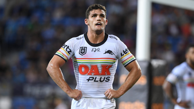 Underwhelming: Nathan Cleary and Penrith are unhappy with their start to the year.