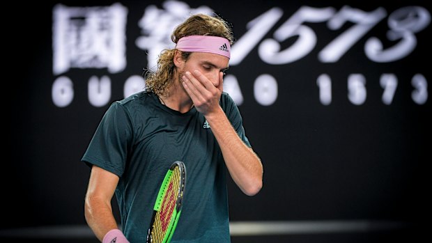 Well beaten: Stefanos Tsitsipas.